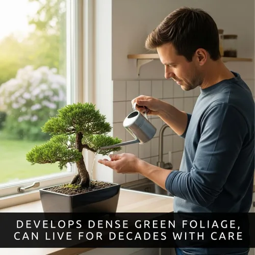 Vista 3 de 30 semillas de árbol bonsái de enebro de montaña para cultivar - Los enebros muy apreciados son los bonsáis más valiosos para los coleccionistas