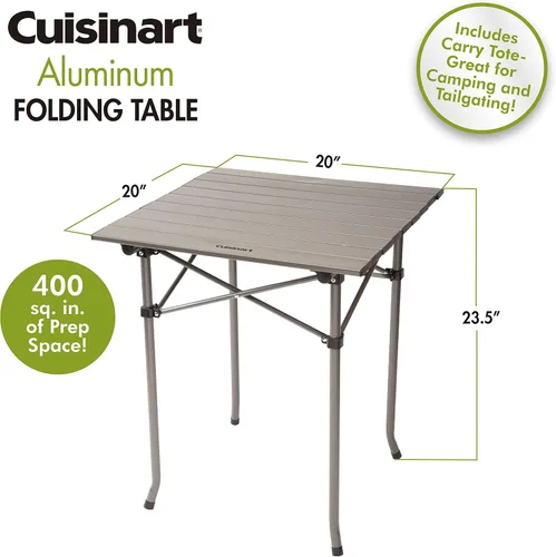 Vista 3 de Cuisinart CPT-2140, mesa de preparación plegable de aluminio