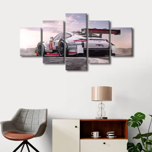 Vista 17 de TUMOVO Lienzo decorativo de pared para sala de estar, carreras, decoración moderna del hogar, carreras de automóviles, carteles impresos en alta