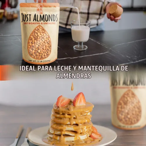 Vista 9 de Roastery Coast - Nueces diarias Almendras recién tostadas Almendras a granel 3 LB Nueces sin sal Tostadas lentamente al aire Pasteurizadas