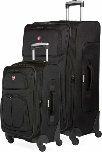 Vista 17 de SwissGear - Equipaje suave expandible Sion con ruedas, Negro