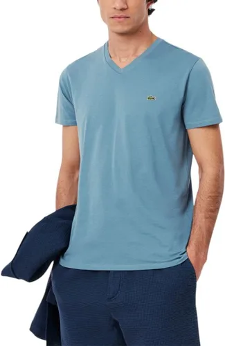 Vista 14 de Lacoste TH6710 - Camiseta de manga corta con cuello en V para hombre Marrón