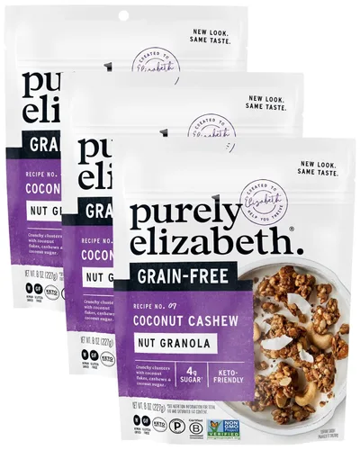 Vista 7 de Granola sin granos y gluten, 0.5 libras de Purely Elizabeth