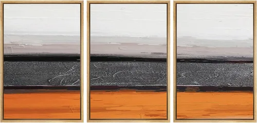 Vista 44 de NWT Lienzo enmarcado para pared, juego de arte en acuarela pastel, bosque de montaña oscura, naturaleza silvestre, ilustraciones de arte moderno