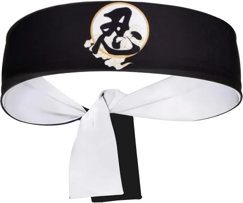 Vista 31 de Diadema reversible de guerrero, Bushido Hachimaki para karate, Halloween, sushi