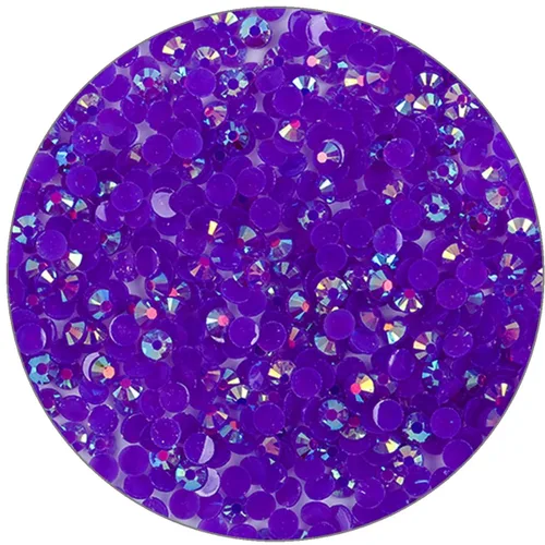 Vista 36 de 3000 piezas de diamantes de imitación de parte posterior plana SS6/2 mm de vidrio transparente AB, gemas redondas de cristal para arte de uñas