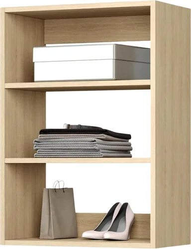 Vista 6 de Modular Closets Vista Collection - Unidad organizadora de armario integrada de madera con torre corta (gris, 18 pulgadas de ancho)