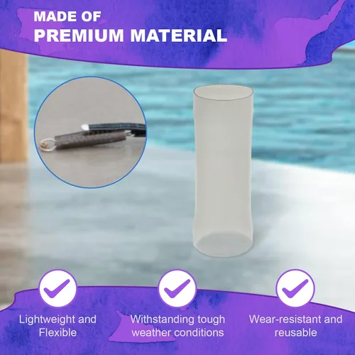 Vista 6 de Poolzilla 1 paquete de fundas para cubierta de seguridad para piscina, hechas de vinilo, protegen los resortes y cubiertas de arañazos
