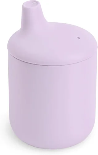 Vista 8 de Mushie - Taza de silicona 100% para bebé 6 meses+ (rosado)