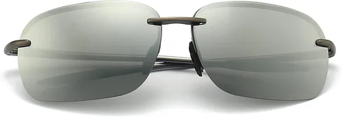 Vista 3 de FONHCOO Gafas de sol deportivas polarizadas con protección UV para hombres y mujeres, marco sin montura para ciclismo, pesca, conducción