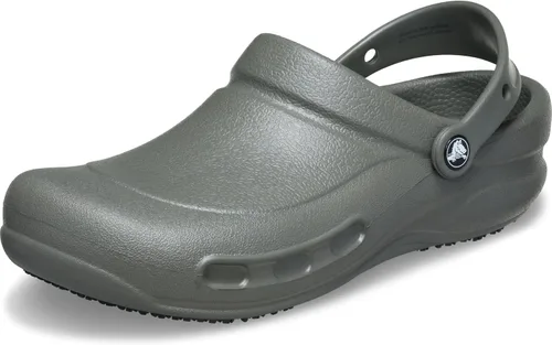 Vista 8 de Crocs Unisex-Adult Bistro Work Clogs, Enclosed Toe, Slip Resistant Shoes Blanco