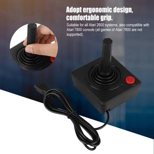 Vista 2 de Hakeeta Game Controller, Joystick Controller with an and a Four-way Control, Compatible with 7800, Suitable for All 2600 Systems. [video game]