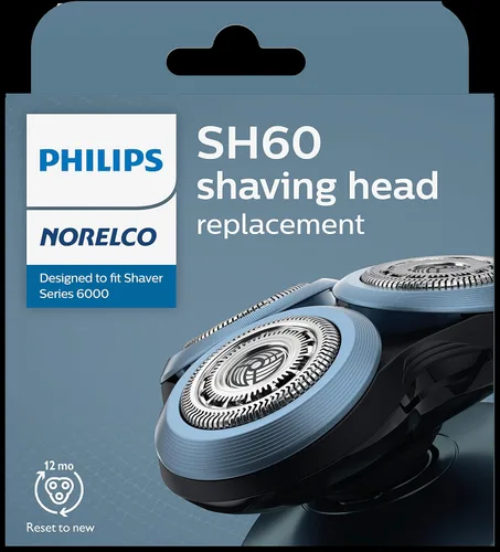 Vista 10 de Cabezales de afeitado Philips Norelco genuinos SH60/72 compatibles con la serie de afeitadoras Norelco 6000