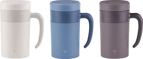 Vista 3 de Zojirushi SE-KAE48WZ - Vaso de té inoxidable con asa, 16 onzas, color blanco hueso