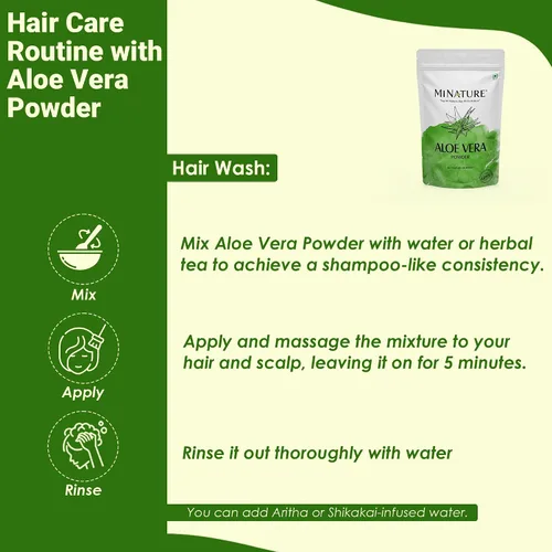 Vista 5 de minature 100% aloevera en polvo (Aloe Barbadenis) 3.53 oz (3.5 onzas) Polvo de hoja de aloe vera puro Hazlo tú mismo para la piel, la salud