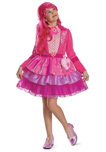 Vista 4 de Peluca de Disfraz Rosa para Niña Disney Descendants 5 Multicolor