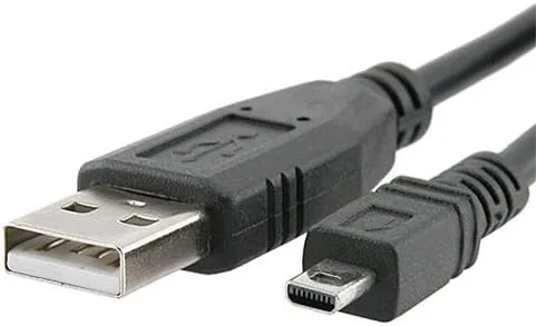 Vista 6 de Cable USB Nikon Coolpix L820 para cámara digital, cable de datos USB de 5 pies (8 pines), repuesto por General