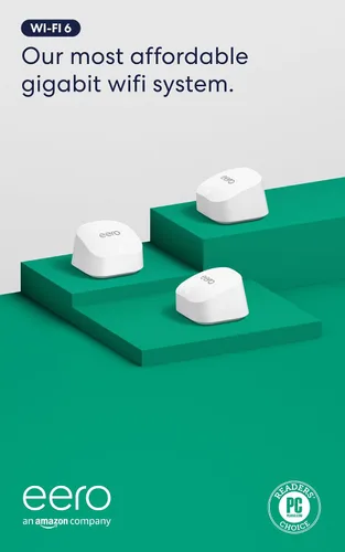 Vista 10 de Router wifi de malla Amazon eero 6+ con 1 mes gratis de eero Plus (se renueva automáticamente). Cobertura de hasta 1500 pies², conecta más de 75