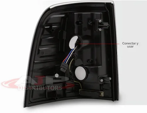 Vista 8 de Reemplazo de luces traseras LED traseras luces izquierda derecha conductor pasajero conjunto par para Ford Explorer (negro)