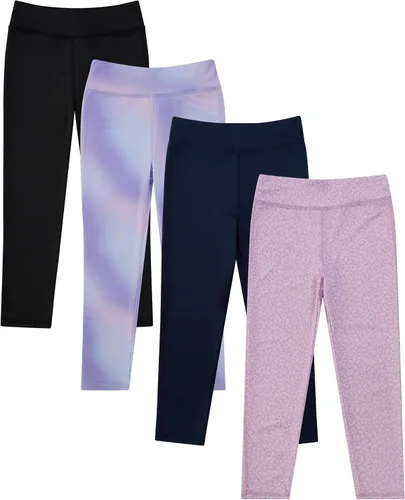 Vista 15 de BTween Paquete de 4 leggings para niñas, ejercicio, mallas deportivas con cintura ancha para niñas Basc1
