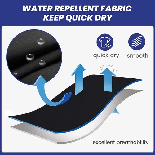 Vista 4 de Surenow Traje de baño para hombre de secado rápido con forro de compresión 2 en 1