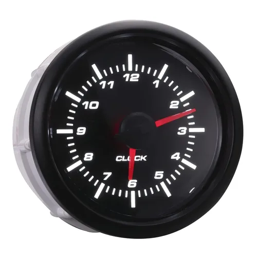 Vista 11 de MOTOR METER RACING Serie MGS 52mm 2-1/16" Medidor de Reloj Eléctrico 0~12 Horas Formato Dial Negro LED Blanco Retroiluminado Impermeable 0~12 Hour