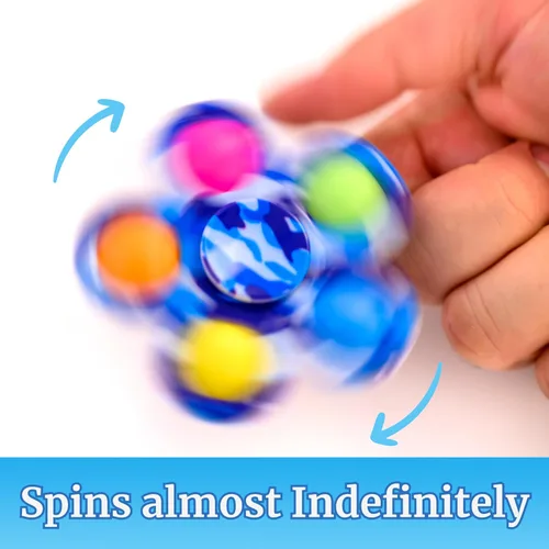 Vista 4 de Nutty Toys Fidget Spinner – Juguete sensorial para niños y adultos – Los mejores regalos para aliviar el estrés y la ansiedad 2025, idea única
