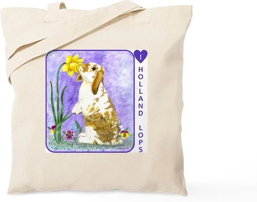 Vista 27 de CafePress Ascii Rabbit Tote Bag - Bolsa de lona natural, bolsa de compras reutilizable