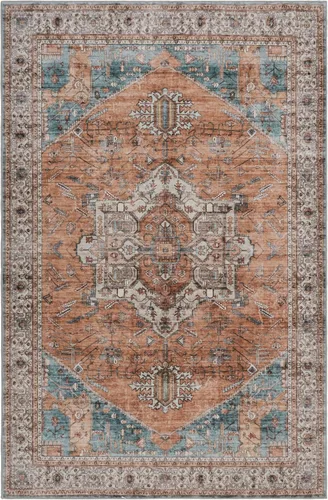 Vista 242 de GLN Rugs Traditional Collection - Alfombra de felpilla lavable a máquina, tradicional lavable, antideslizante, alfombra de felpilla de pelo corto