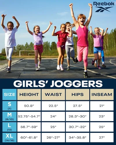 Vista 6 de Reebok Pantalones deportivos para niña - Active Fleece Cargo Joggers (talla S-XL)