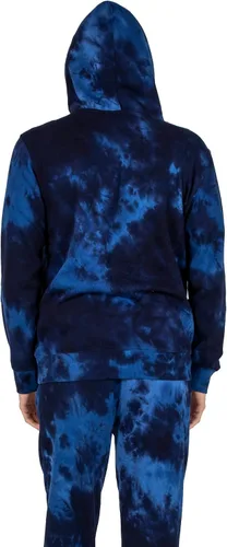 Vista 4 de Bioworld Jujutsu Kaisen - Conjunto de sudadera con capucha y pantalones deportivos para hombre con texto universitario Blue Cove Wash