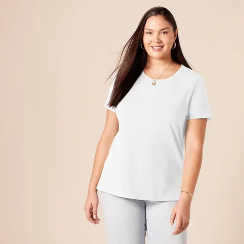 Vista 343 de Amazon Essentials Women's Regular-Fit Short-Sleeve Crewneck T-Shirt