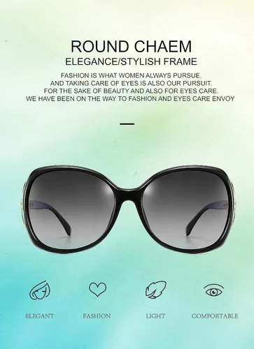 Vista 4 de Gafas de sol polarizadas de moda para mujer, protección UV para conducir