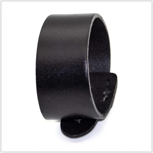 Vista 5 de Pulsera de cuero ancha con hebilla de aleación punk