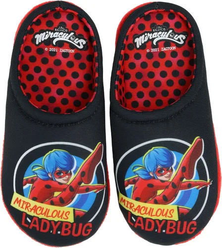 Vista 4 de Miraculous Conjunto de pijama de 2 piezas para niña con pantuflas Cozeez