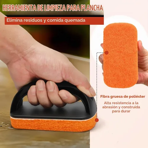 Vista 4 de Kit de limpieza de plancha para accesorios de plancha Blackstone - Kit de limpieza de plancha de 12 piezas - Juego de limpiador de parrilla