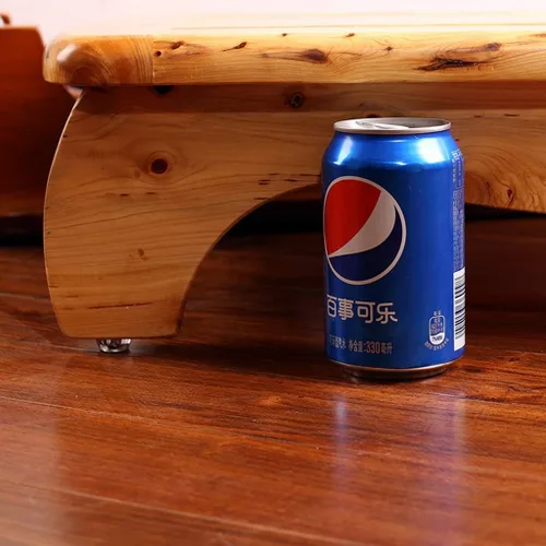 Vista 2 de Taburete de baño de madera para sofá, banco de pasos, taburete pequeño de cedro, tapete rectangular de madera, taburete de ducha, pedal impermeable
