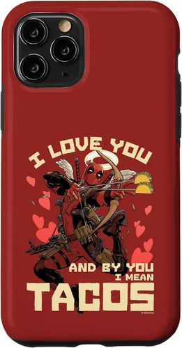 Vista 65 de Marvel Deadpool I Love You and by You I Mean Tacos - Carcasa para iPhone 17