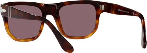 Vista 6 de Persol PO3306S - Gafas de sol cuadradas, Marrón y Gris Tortuga Gris Gradiente Polarizado