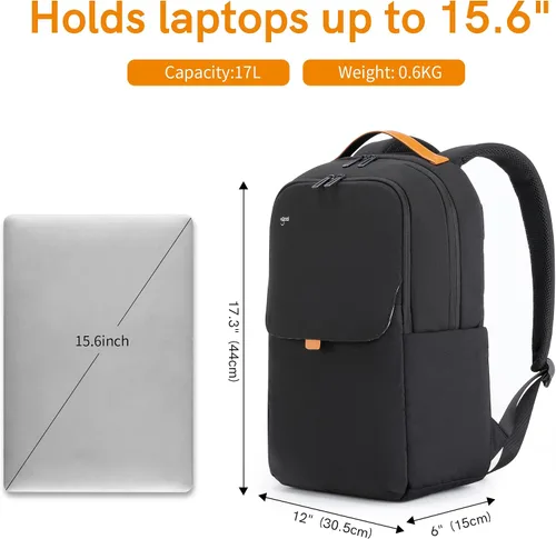 Vista 3 de VGOAL Mochila de viaje para laptop, Fg6325 Negro, C Taza