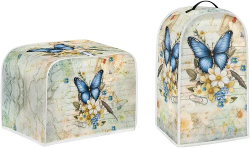 Vista 41 de Talayituse Cubierta de licuadora de tortuga de playa con estampado de corazón de estrella de mar, 2 piezas, fundas para cafetera, fundas para Playa