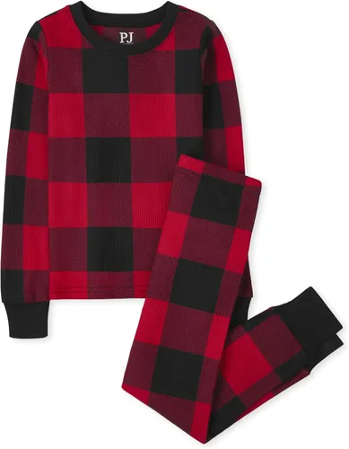 Vista 23 de The Children's Place Pijama de Navidad unisex para bebé, algodón