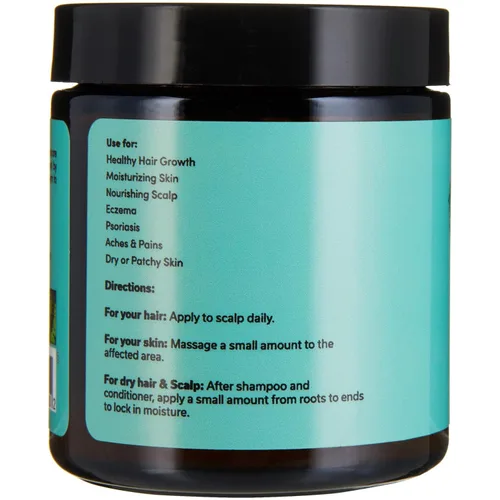 Vista 10 de Sunny Isle Aceite de ricino negro jamaicano con mantequilla pura infundida con aceite de menta 4 oz Cuidado natural del cabello y la piel