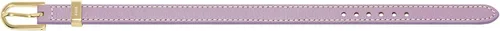 Vista 4 de Fossil - Pulsera de acero inoxidable y cuero genuino para mujer