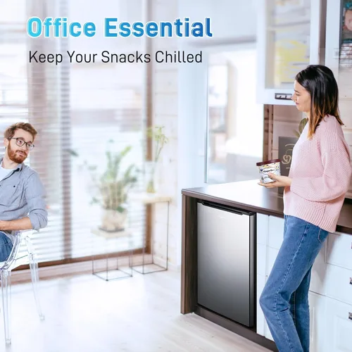 Vista 15 de Anypro Mini Congelador Vertical Compacto de 3 Pies Cúbicos con 3 Puertas de Cajón Desplegables y Termostato Ajustable, Congelador Vertical Pequeño