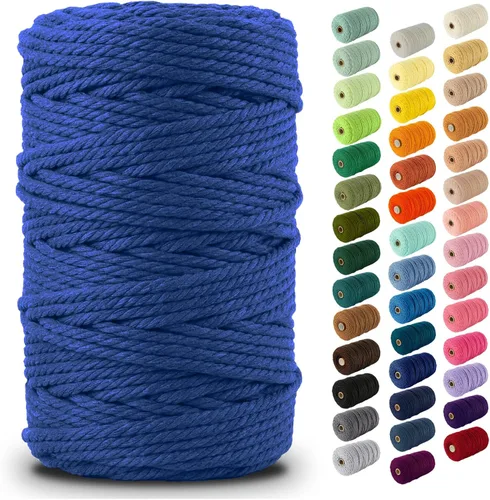 Vista 139 de Nook Theory Hilo de macramé de 3mm 109 yardas - Cuerda de macramé suave de 4mm, 5mm perfecta para nudos - Suministros de macramé para colgadores