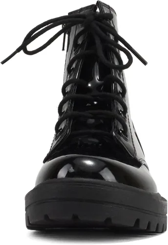 Vista 3 de Soda FIRM-2 - Botines de combate con cordones y cremallera lateral para niños y niñas