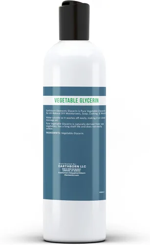 Vista 2 de Earthborn Elements Glicerina vegetal pura y sin diluir, sin aditivos (8 onzas líquidas)