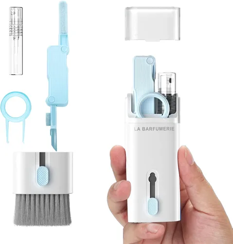 Vista 9 de Kit limpiador de electrónica. Cepillo para teclado, herramienta de limpieza de Airpod, limpiador de pantalla de teléfono. para computadoras