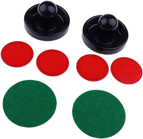 Vista 9 de harayaa 2 Pieces Air Hockey Pusher Set Combined with Air Goalies Strikers Mallet Smooth Suitable for Kids Adults Table Replace